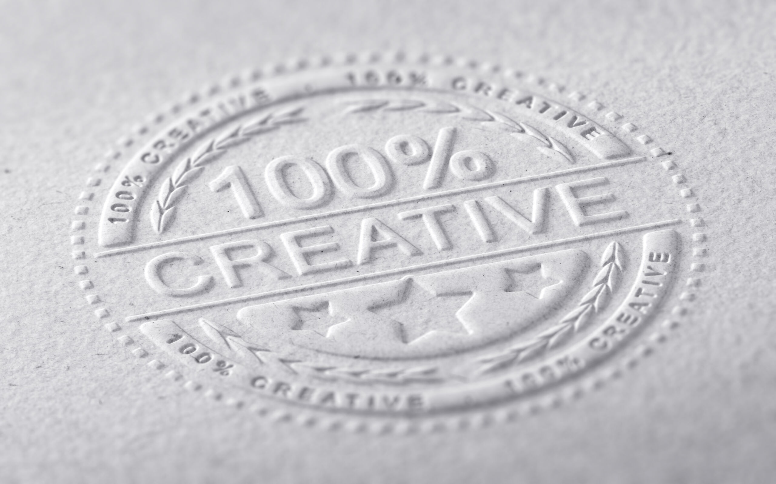 Creative Graphic Design Blindprägung