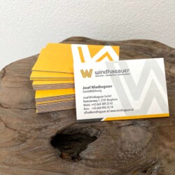Windhagauer Visitenkarte mit Farbkern Windhagauer Visitenkarte mit Farbkern